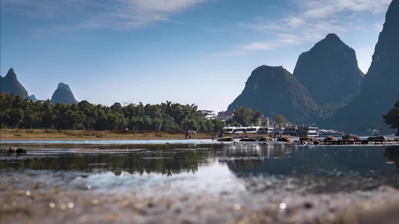 桂林阳朔延时视频素材