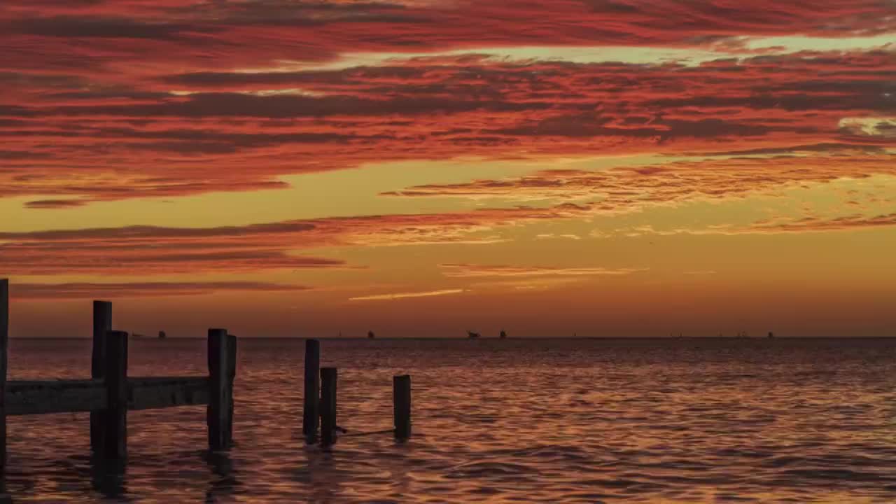 海边日出视频素材