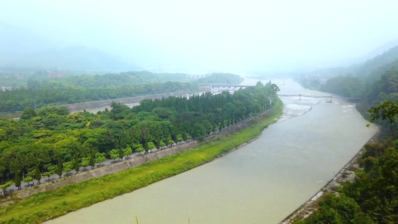 四川省都江堰景区视频素材