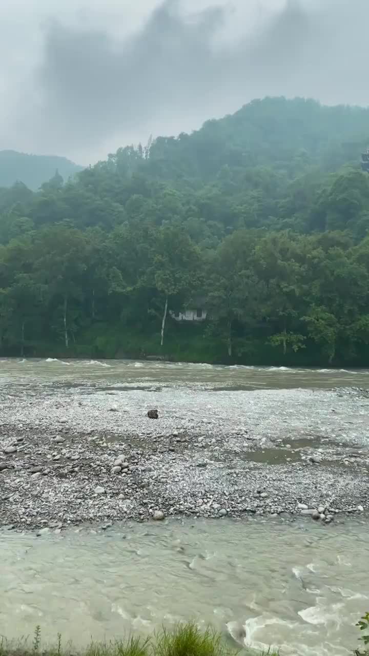 四川省都江堰景区宝瓶口视频素材