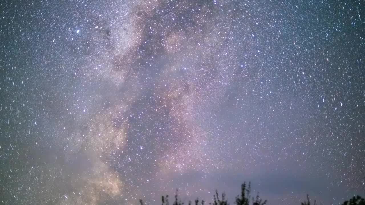 黑龙江鸡西：北大荒兴凯湖的星空视频素材