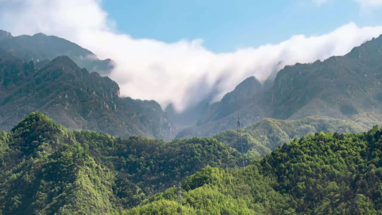 老君山初夏云海视频素材