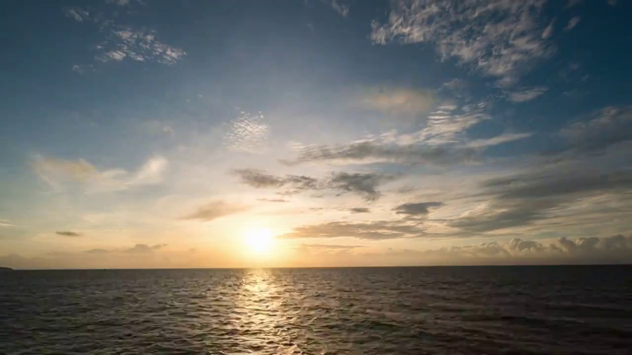 珠海唐家湾海上日出延时视频素材