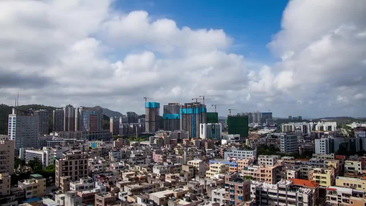 广东省汕尾城区城市延时视频素材