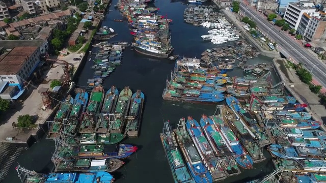 北海渔港视频素材