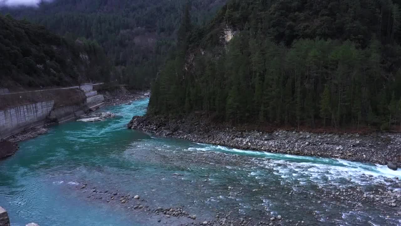 中国最美景观大道川藏南线风光视频素材