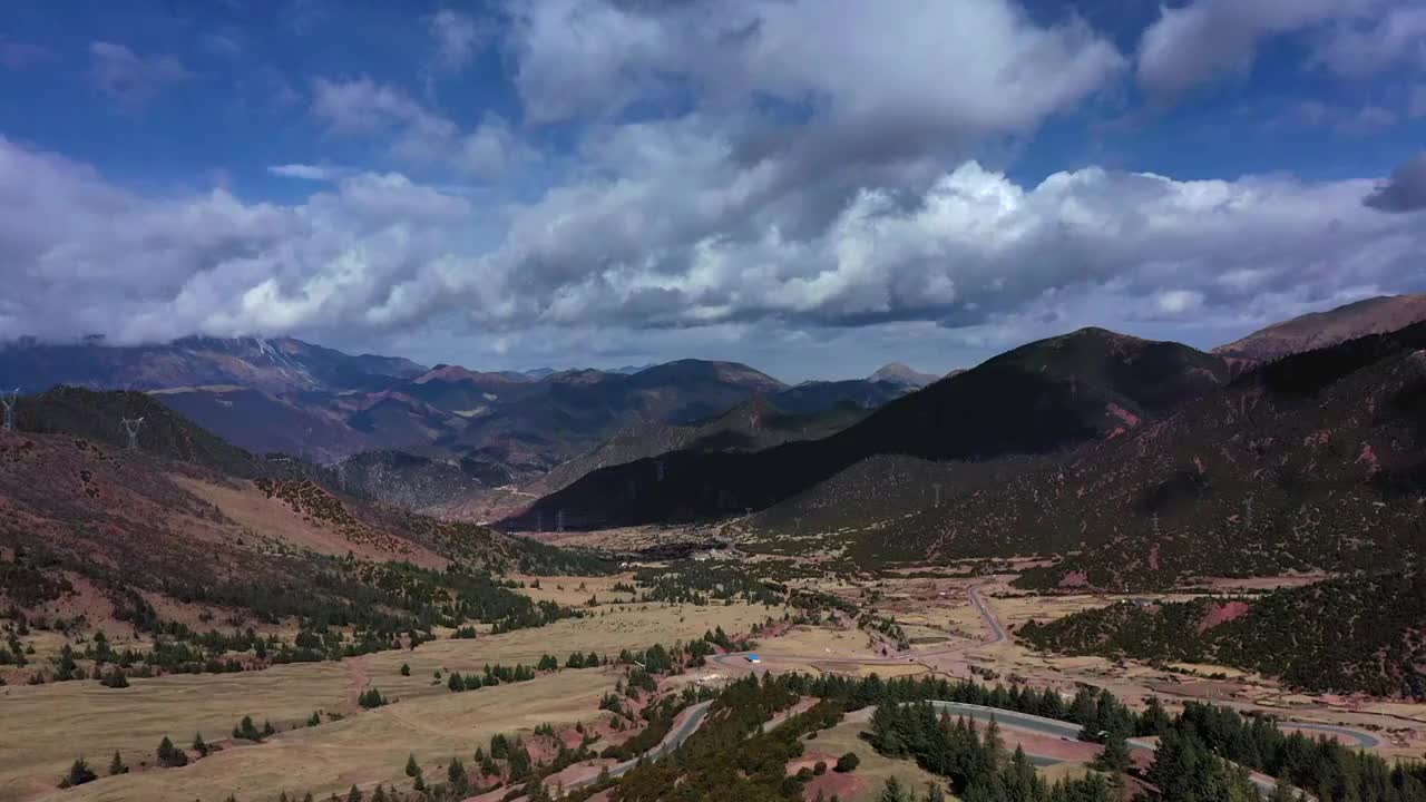 中国最美景观大道川藏南线风光视频素材