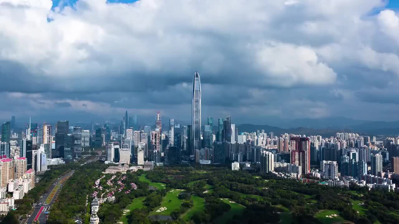 深圳福田区CBD建筑视频素材