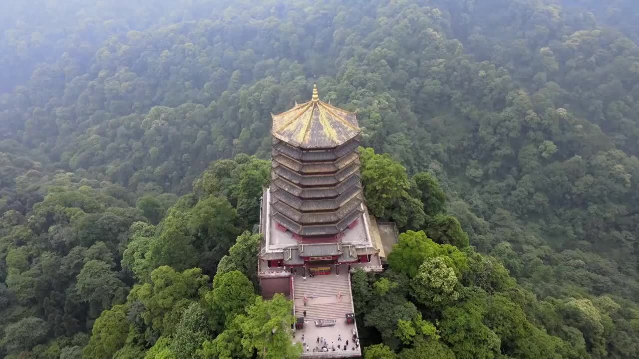 青城山老君阁视频素材