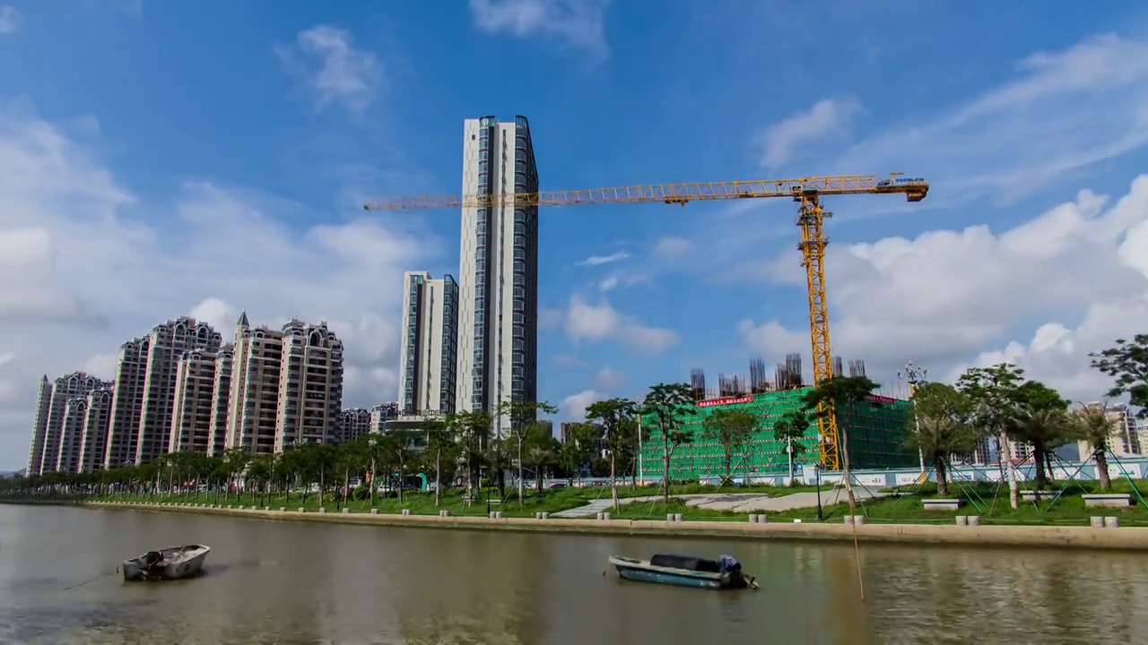 广东省汕尾城区城市延时视频素材