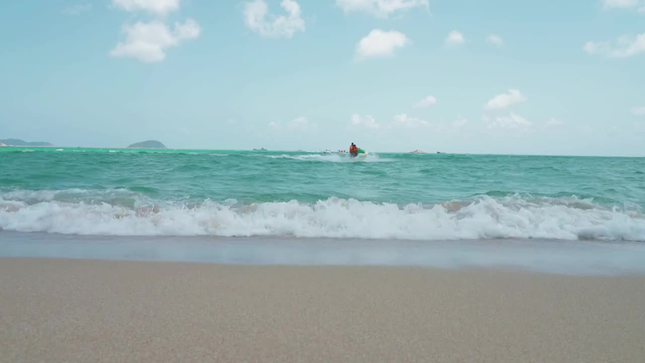 海南三亚亚龙湾风光视频素材