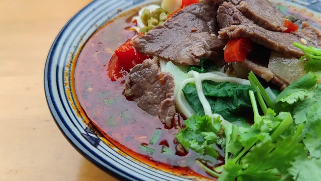 牛肉面视频素材