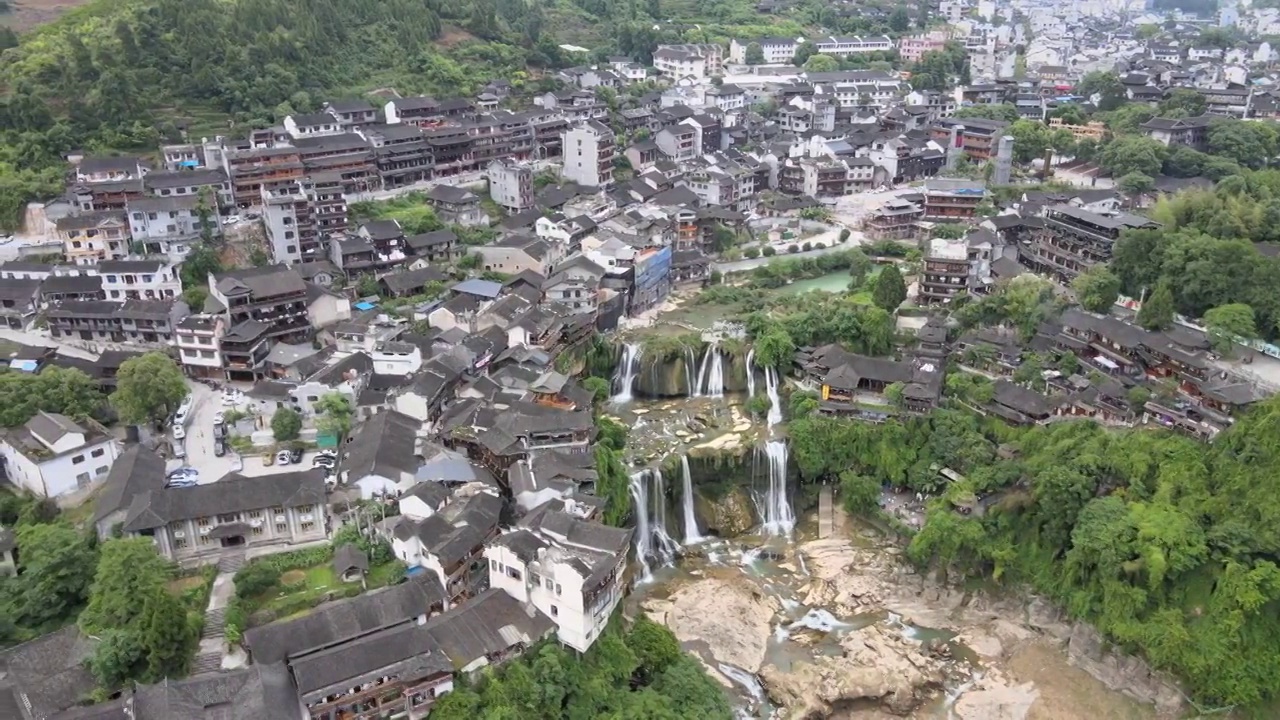 湘西芙蓉镇航拍视频素材