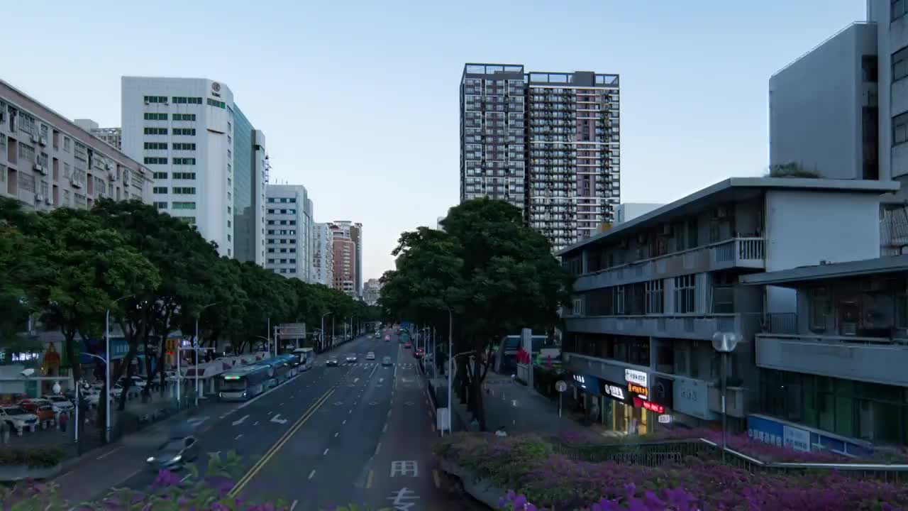 珠海凤凰北大范围延时视频素材