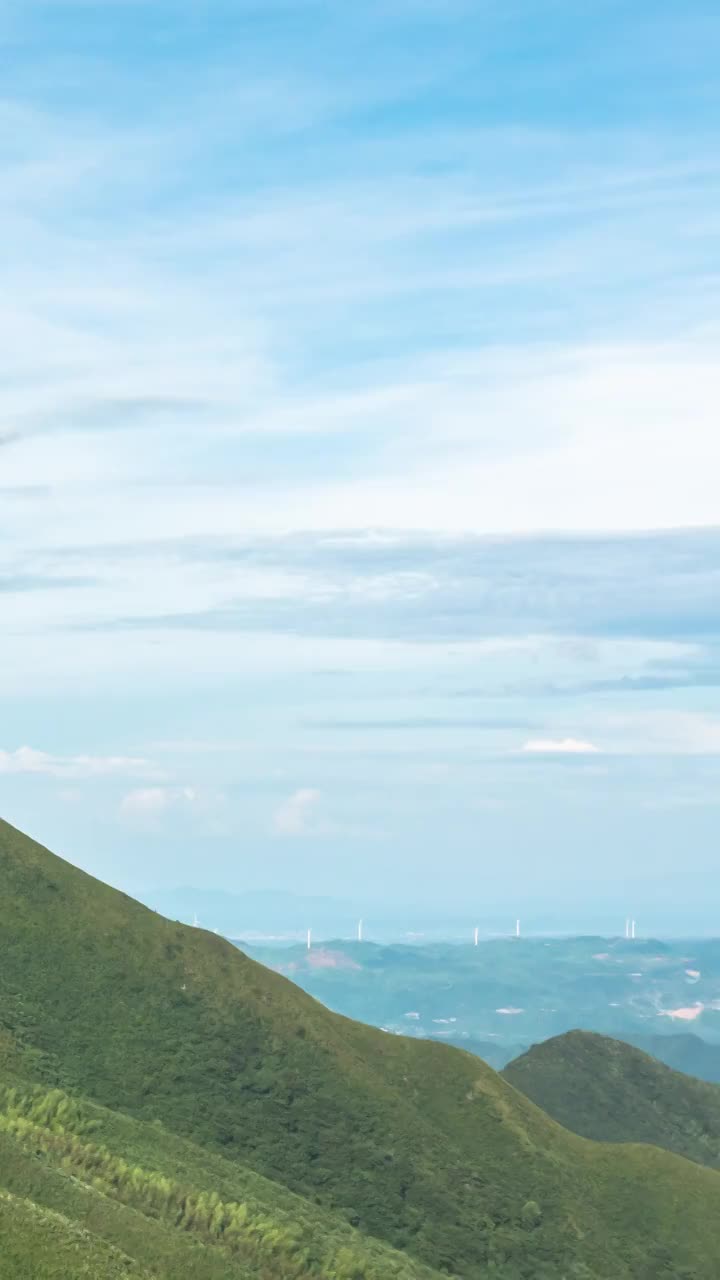 自然风光山脉山峰，自然地理，蓝天白云视频素材