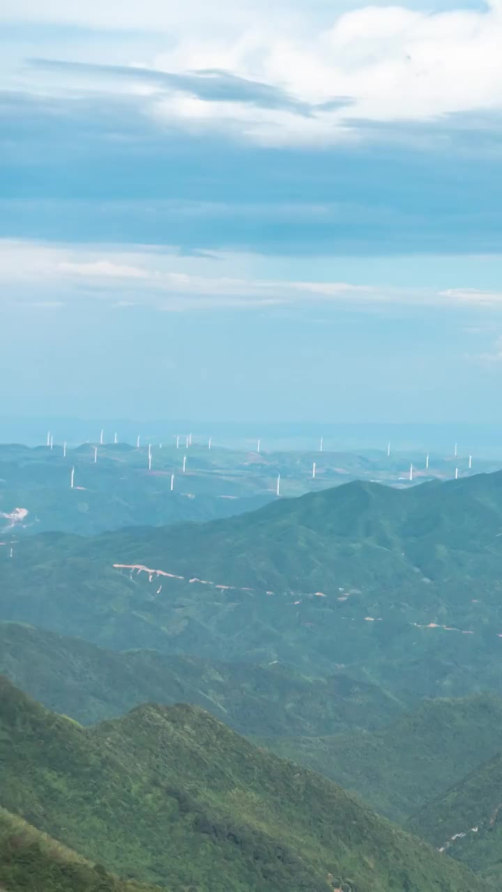 自然风光山脉山峰，自然地理，蓝天白云视频素材