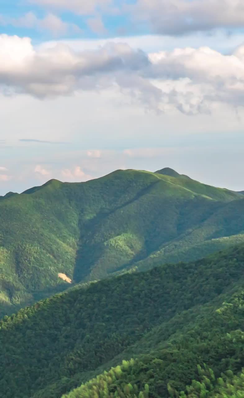 户外山景延时摄影蓝天白云4k视频素材