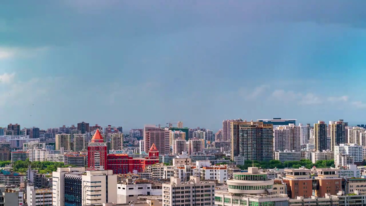 都市雨过天晴延迟视频素材