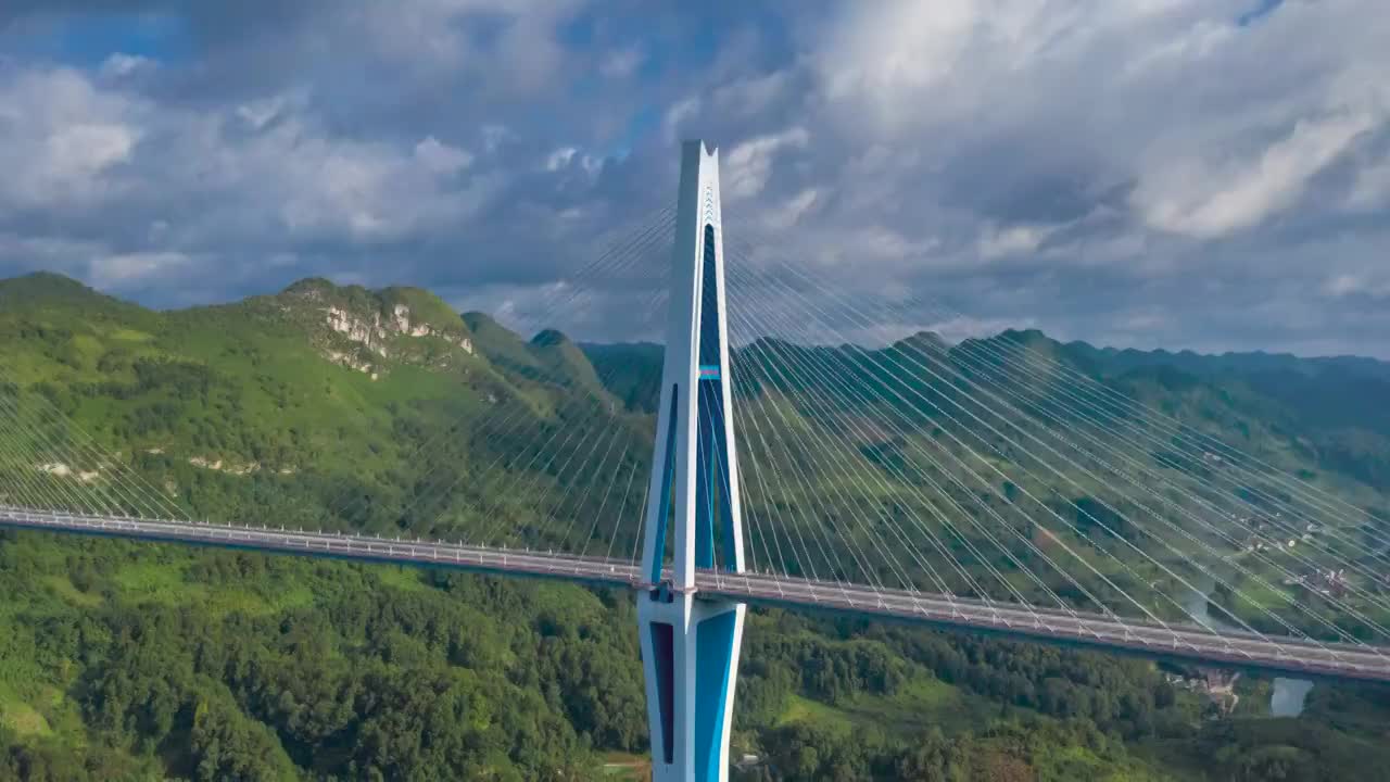 夏日的平塘特大桥写真视频素材