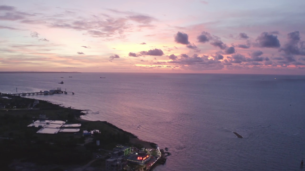 海边晚霞视频素材