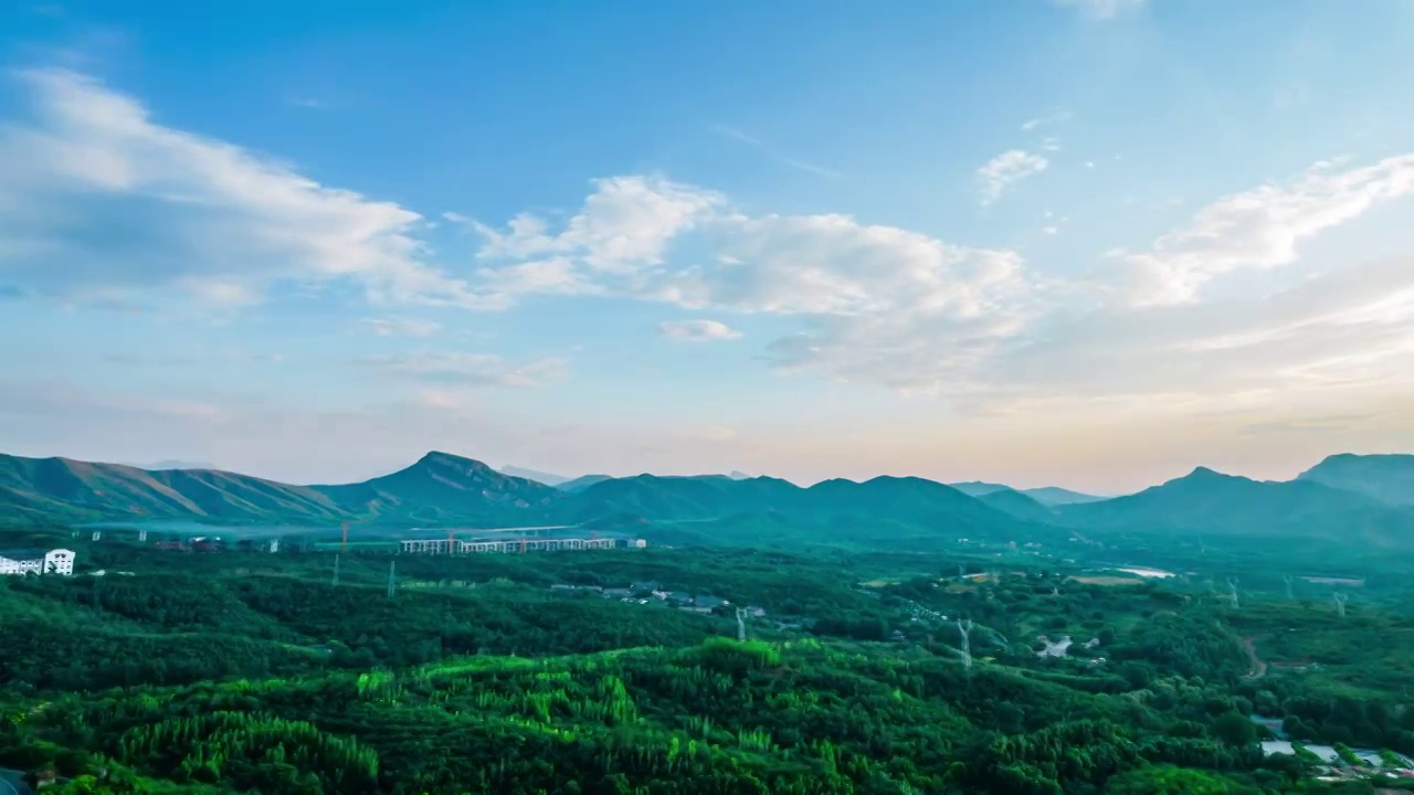 太行山风光延时视频素材