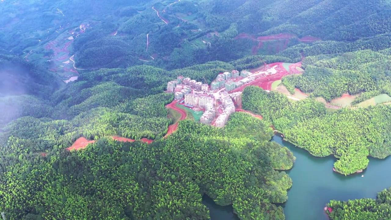 贵州赤水天岛湖风光视频素材