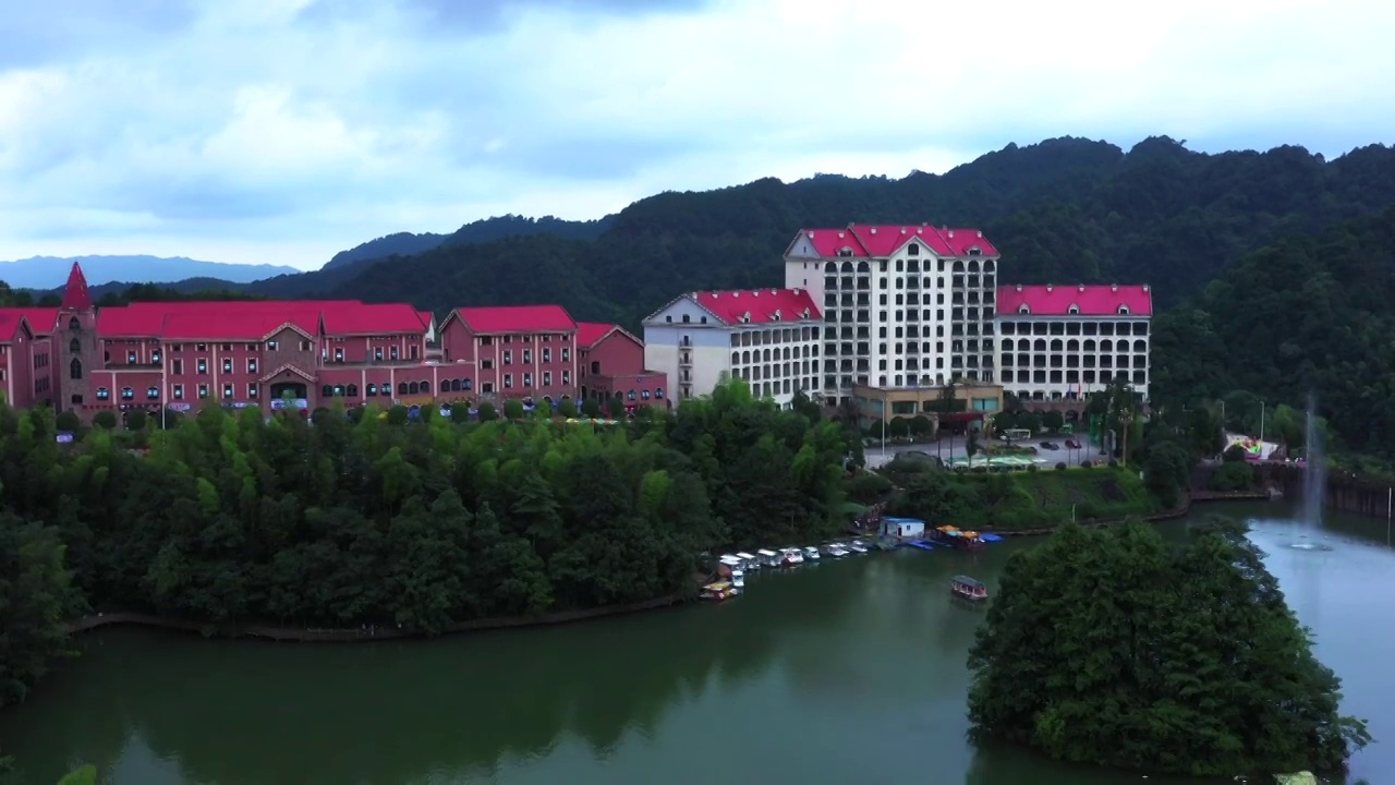 贵州赤水天岛湖风光视频素材