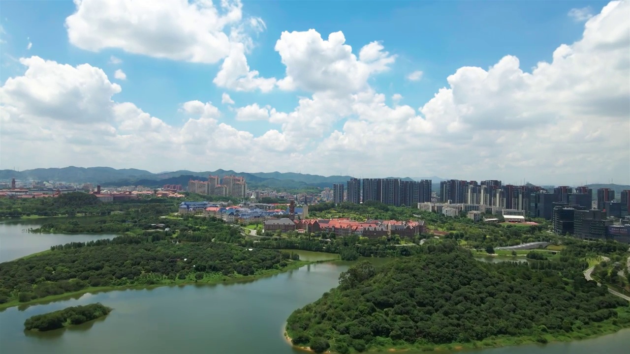 东莞松山湖风景区及周边建筑视频素材