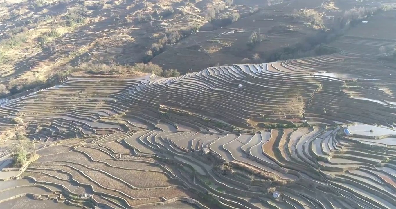 航拍元阳梯田视频素材