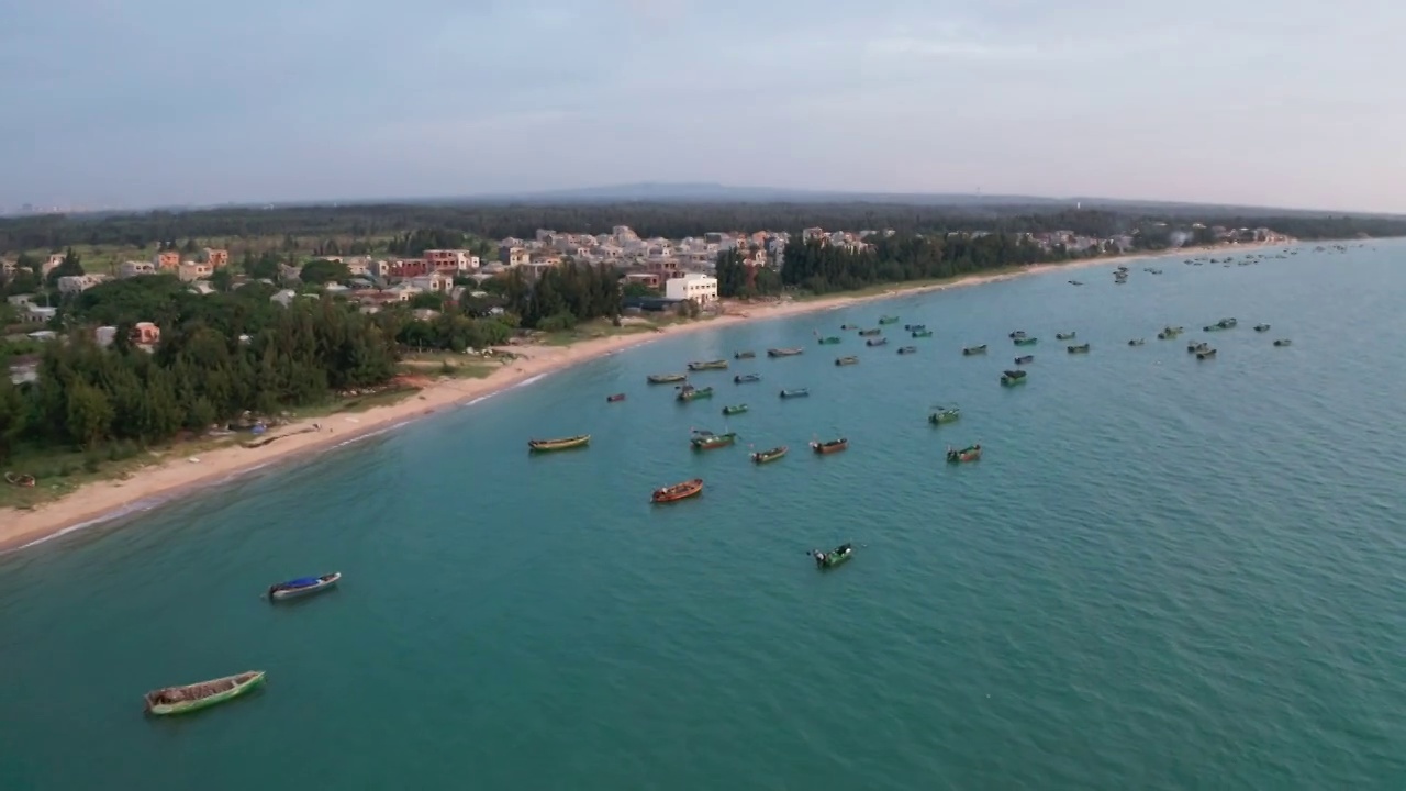 4K30P海南临高海岸风光航拍视频素材