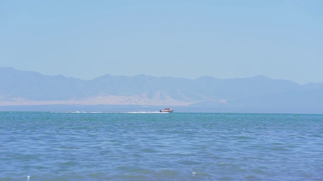 青海湖畔风光视频素材