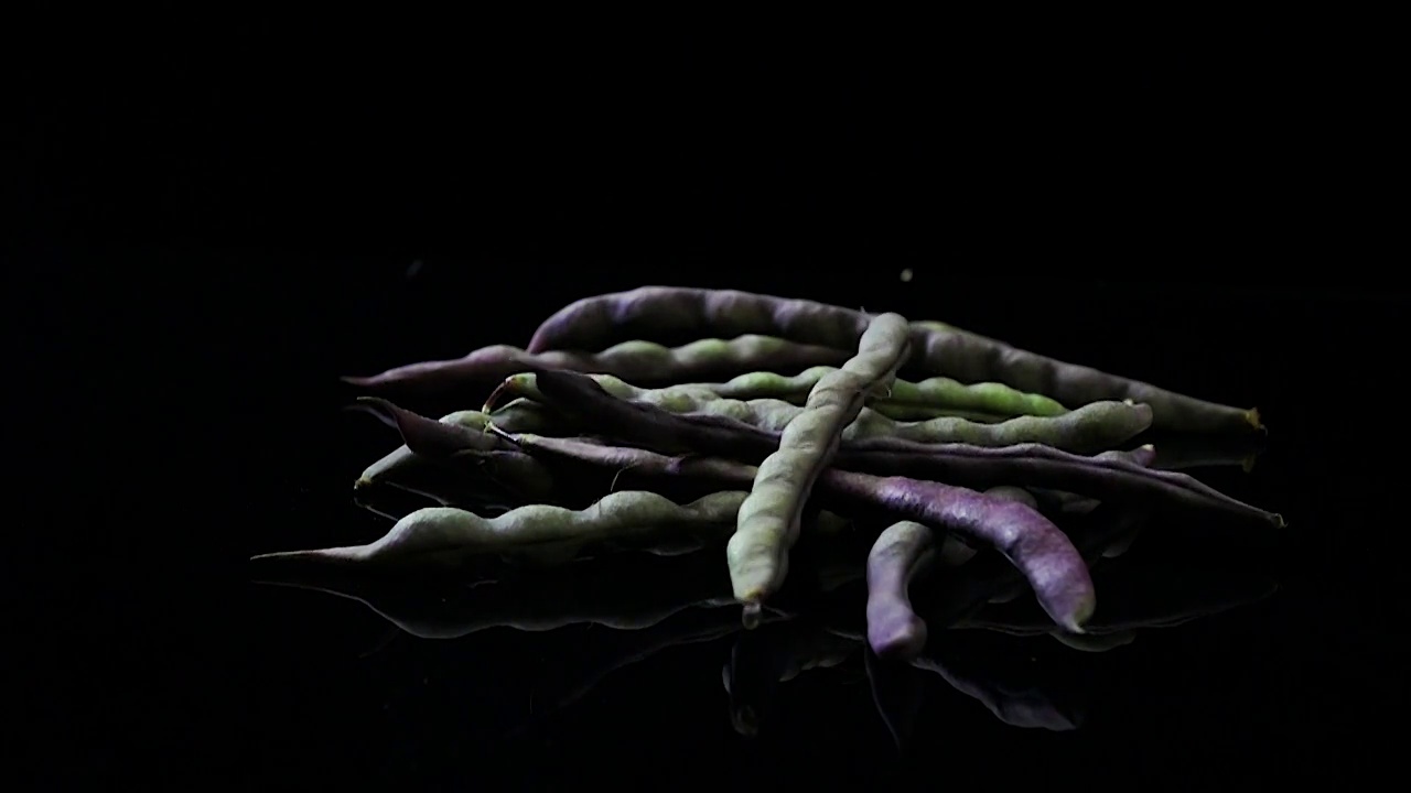 四季豆 芸豆 菜豆 芸扁豆 豆荚 四季豆视频素材 食材 食材视频素材