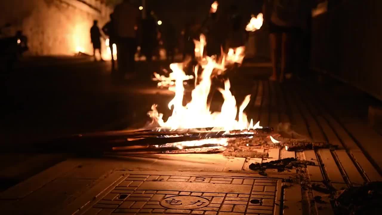 火把节神秘火焰视频素材