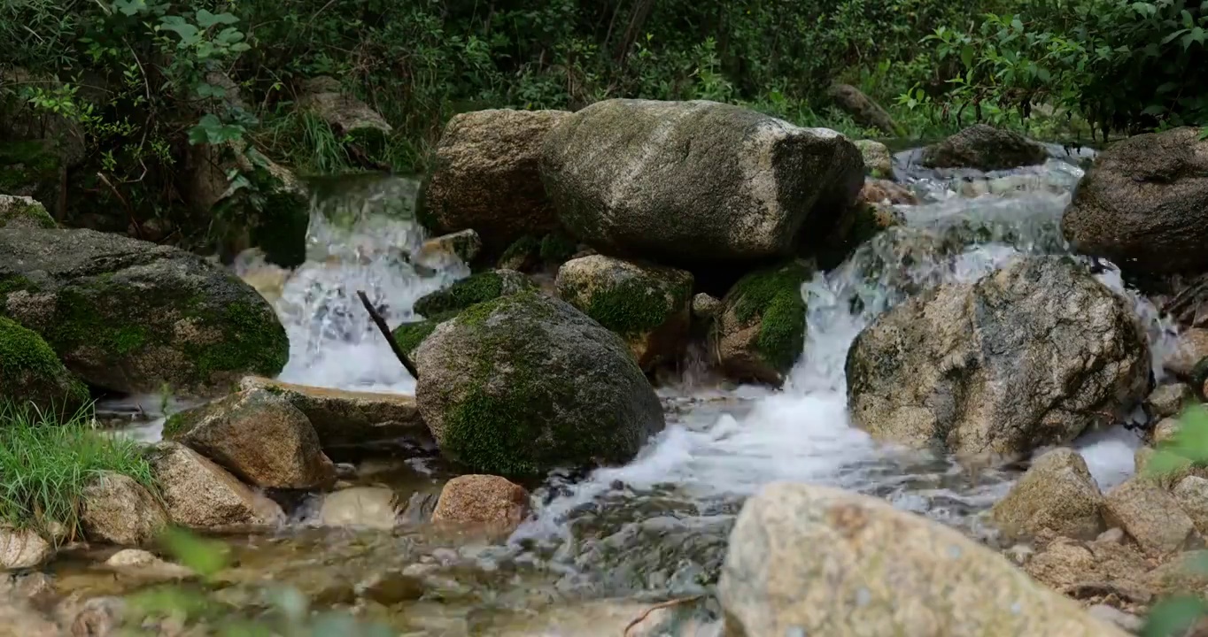 山村原生态无污染小河视频素材