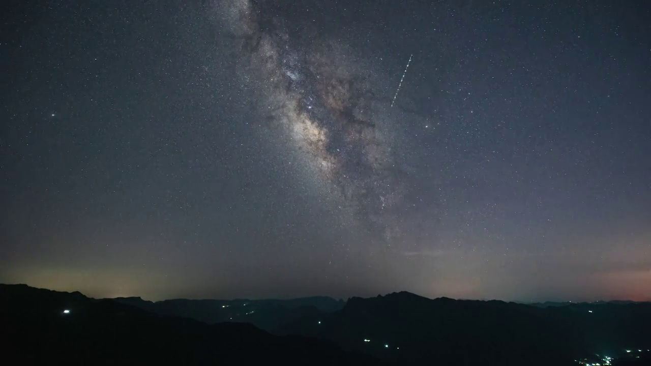 夜晚星空延时摄影视频素材