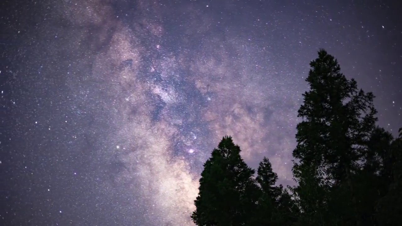 夜晚星空延时摄影视频素材