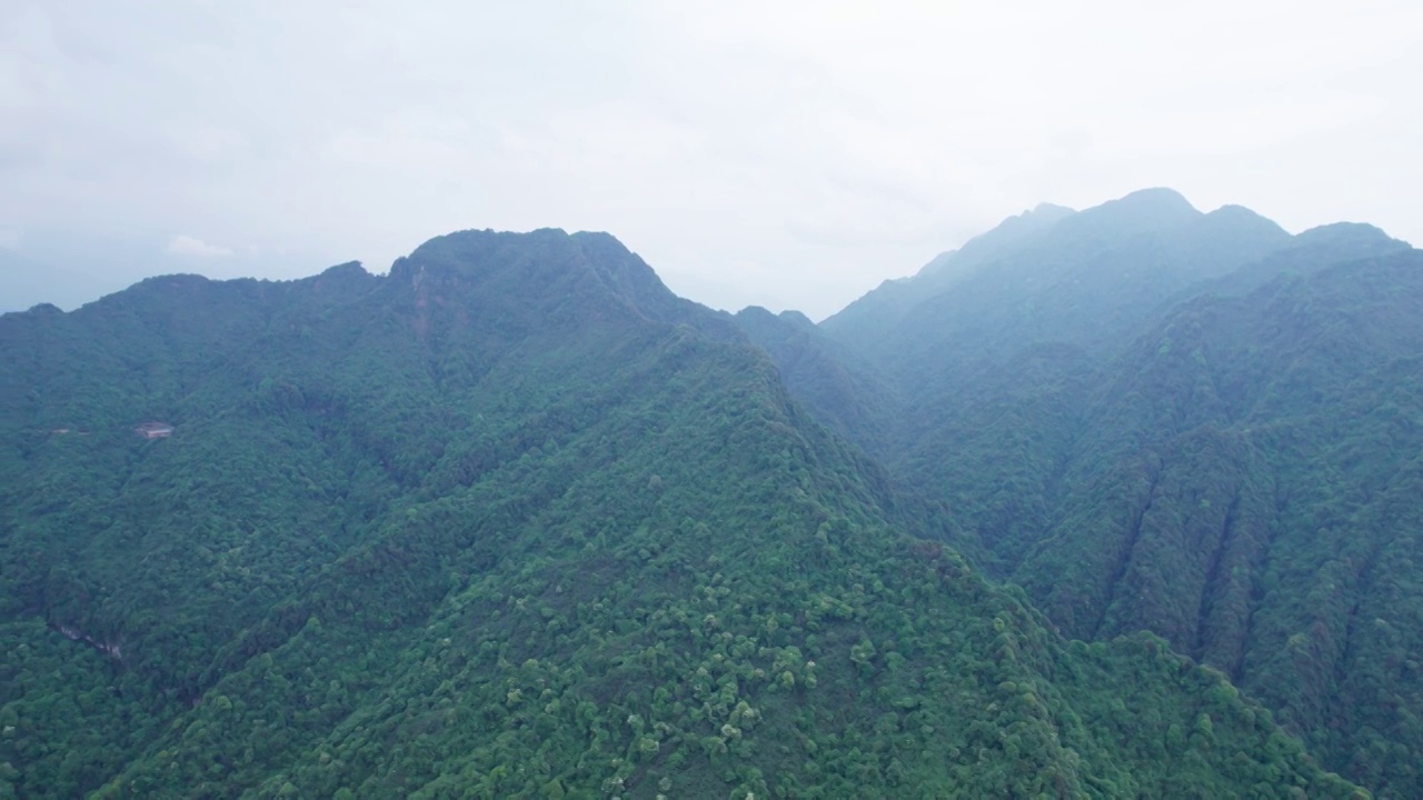 青城山后山山脉视频素材