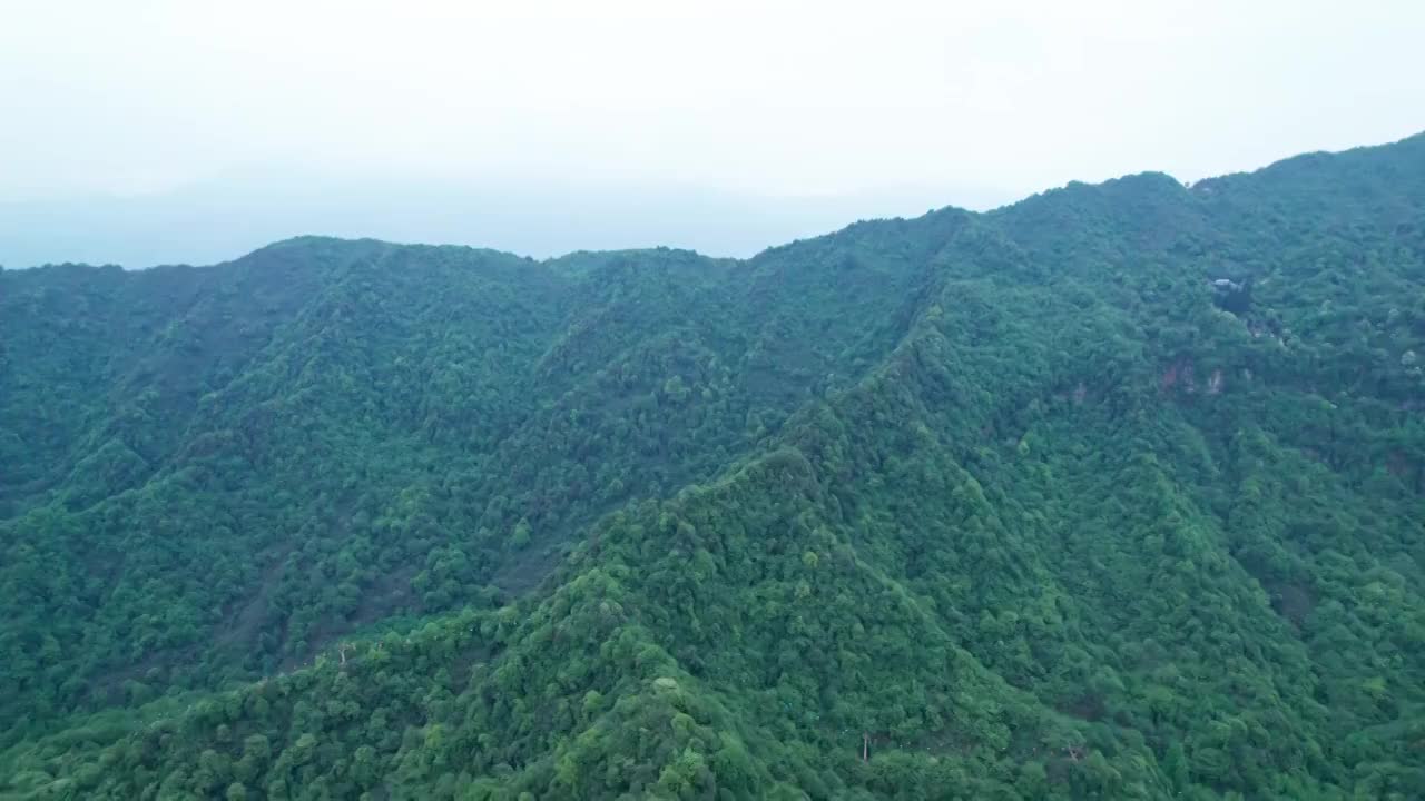 青城山后山山脉视频素材