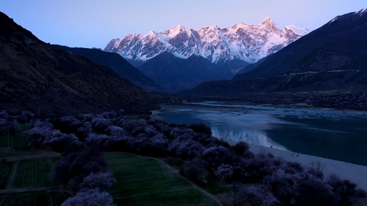 西藏林芝南迦巴瓦峰雪山视频素材