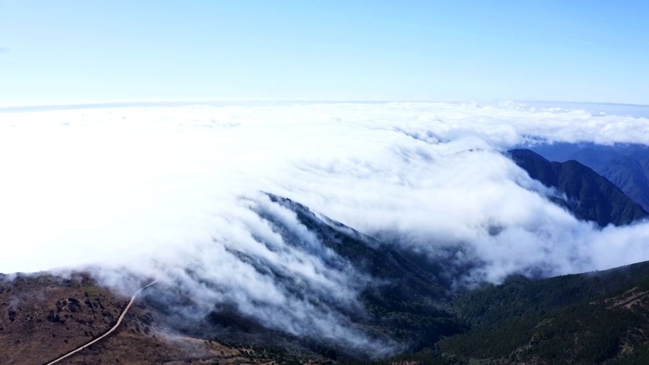 福建武夷山云海风景视频素材