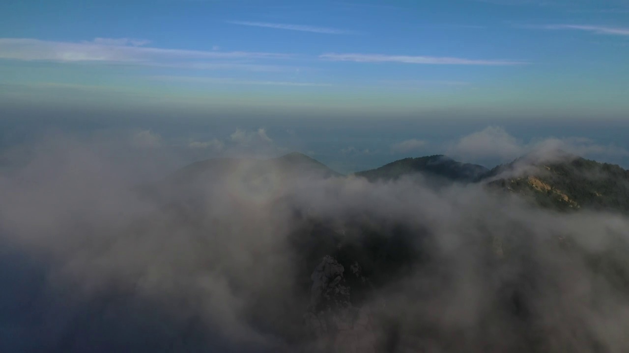 青岛崂山青山村云雾视频素材