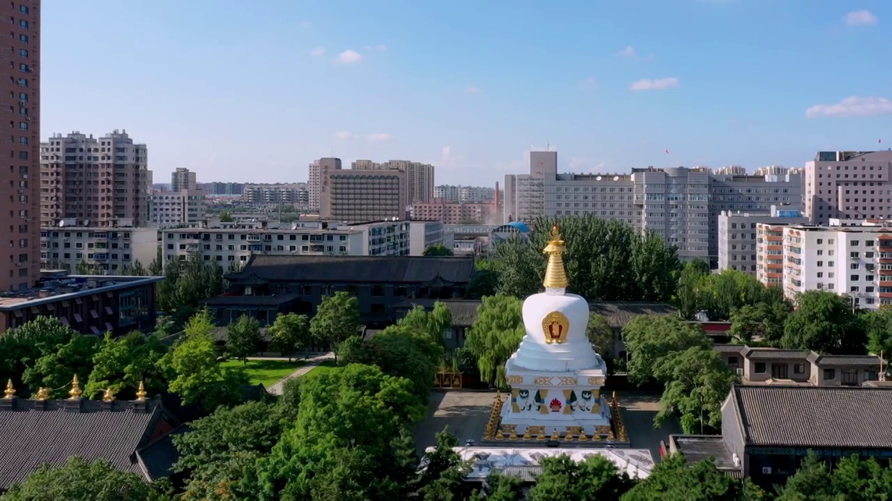 沈阳北塔航拍横飞视频下载