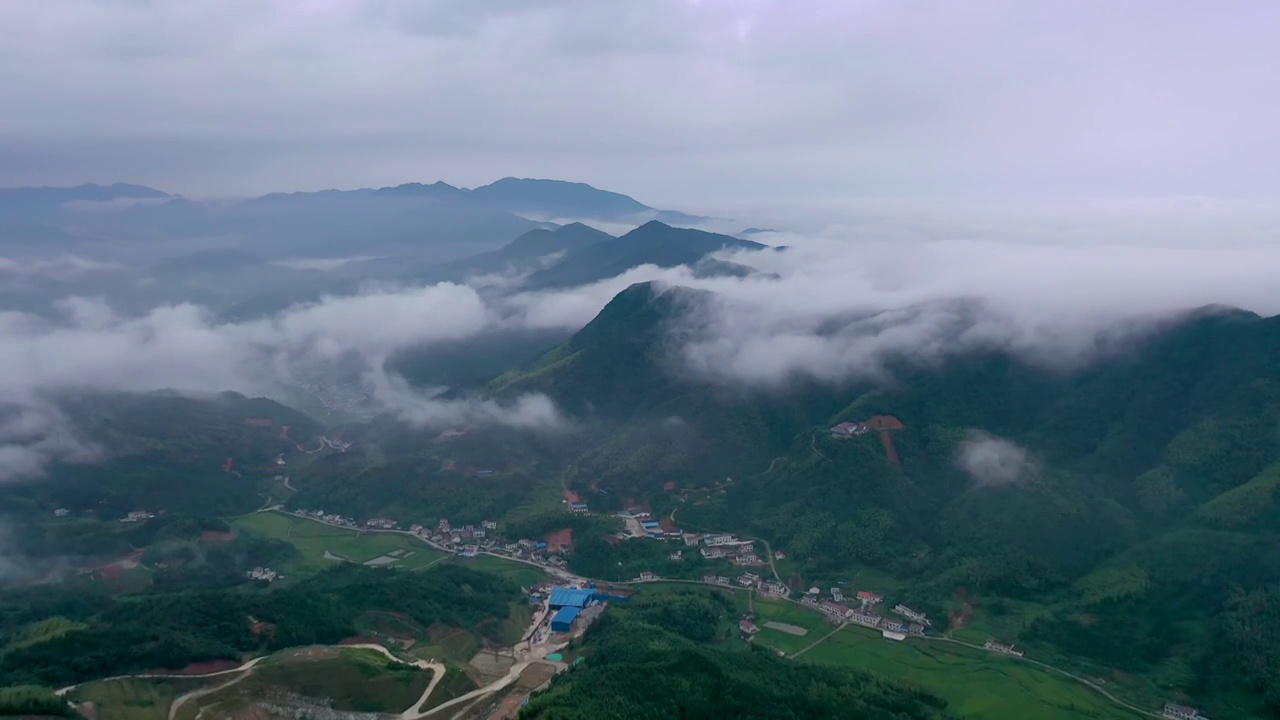 浏阳洞阳云峰台云海视频素材