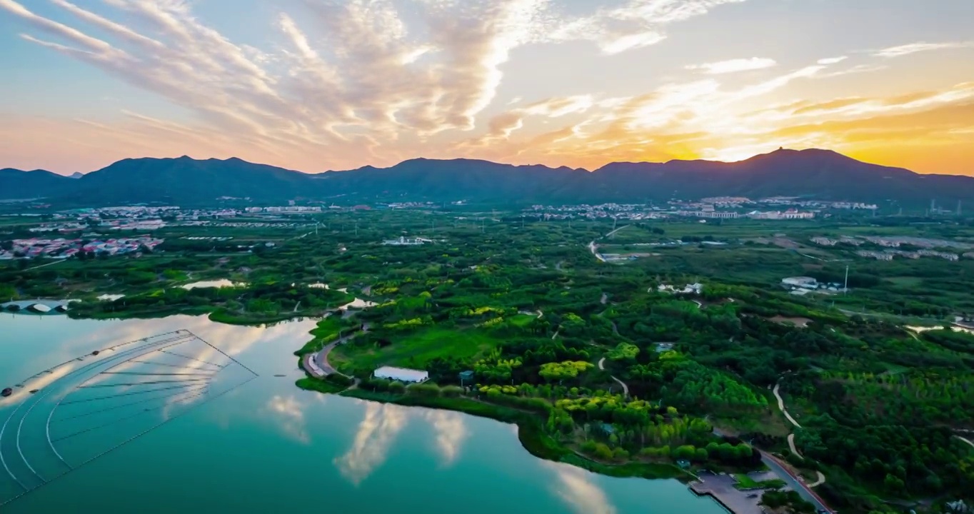 石家庄龙泉湖湿地延时视频素材