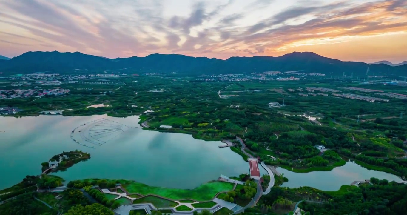 石家庄龙泉湖湿地延时视频素材