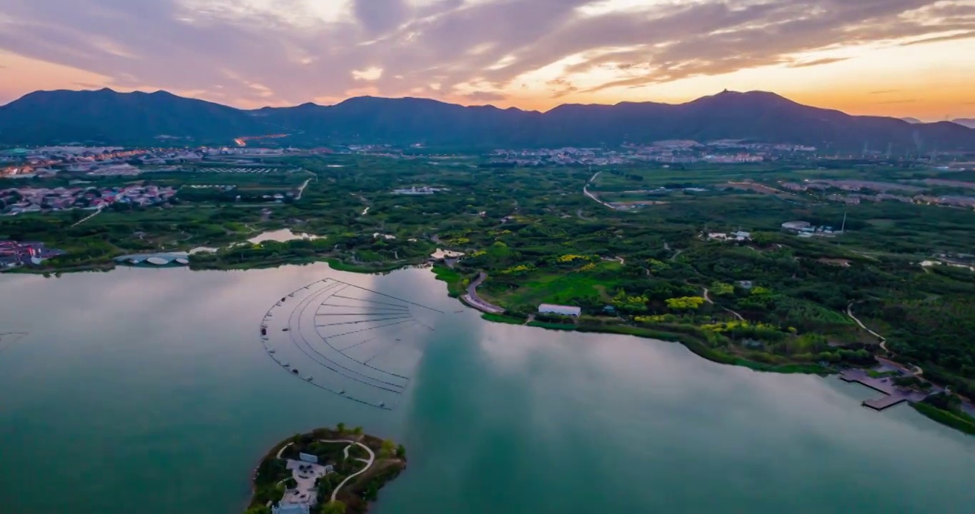 石家庄龙泉湖湿地延时视频素材