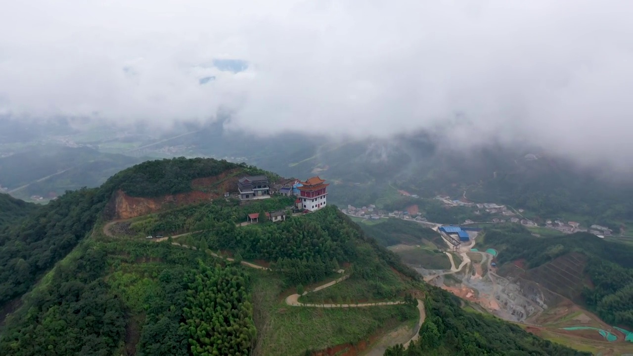 浏阳云峰台之路视频素材