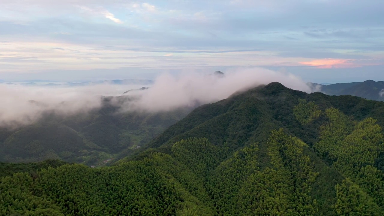 浏阳云峰台山间的云视频素材