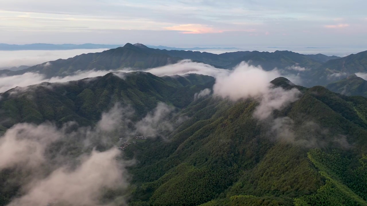 长沙云峰台云海全景视频素材