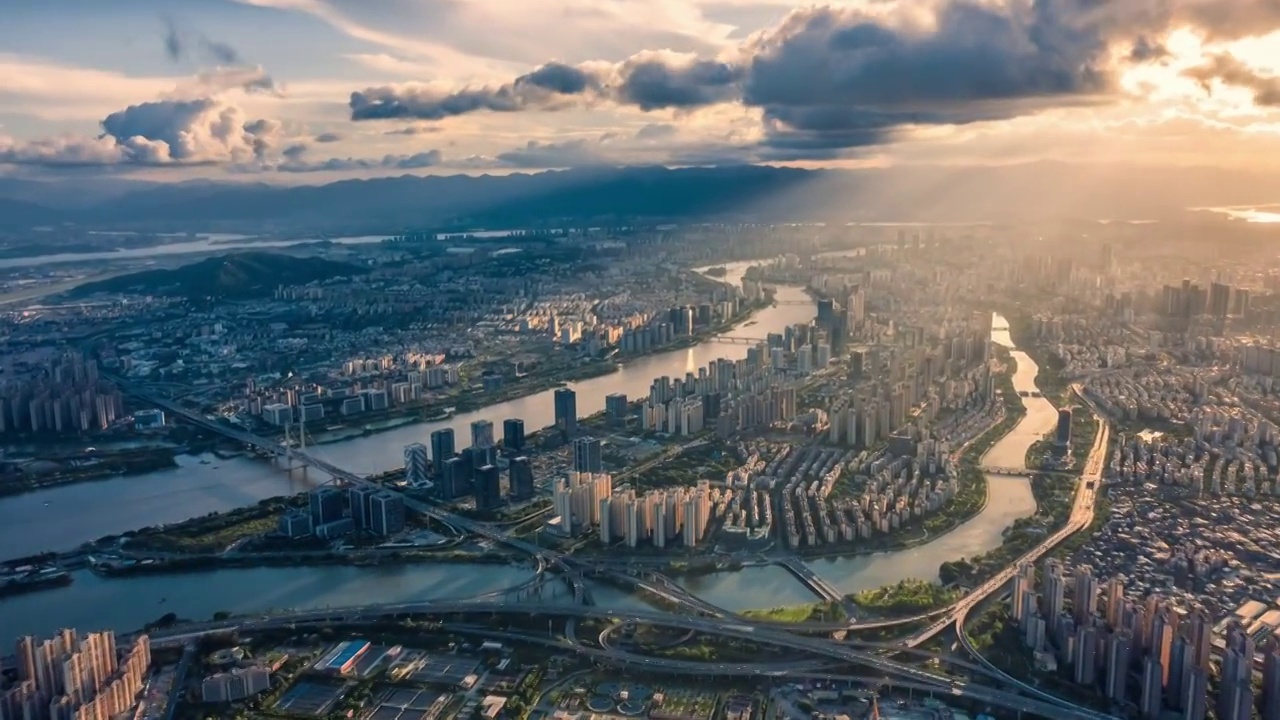 福建福州全景视频素材